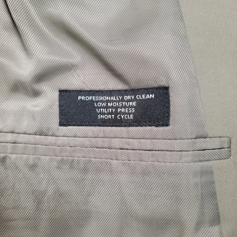 Men's Jos. A. Bank‎ Two Button Blazer Sport Coat, Khaki, Size 43L, Pre-Owned